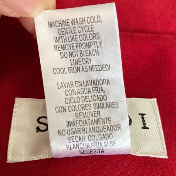 🔥3/$20🔥 Studio I Petite red embroidered blazer size 6P - Picture 8 of 9